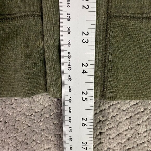 LL Bean Signature Shawl Collar Cardigan Sweatshirt Sweater Men's Medium Green - Picture 10 of 10